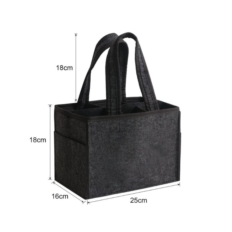 Picture of Felt Wine Tote Bag
