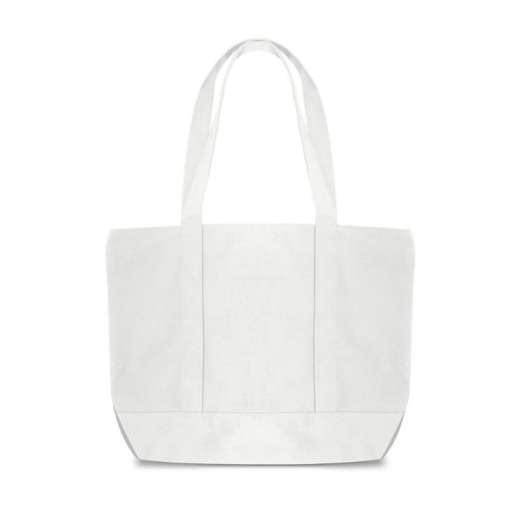 Picture of Canvas Zippered Tote Shoulder Bag