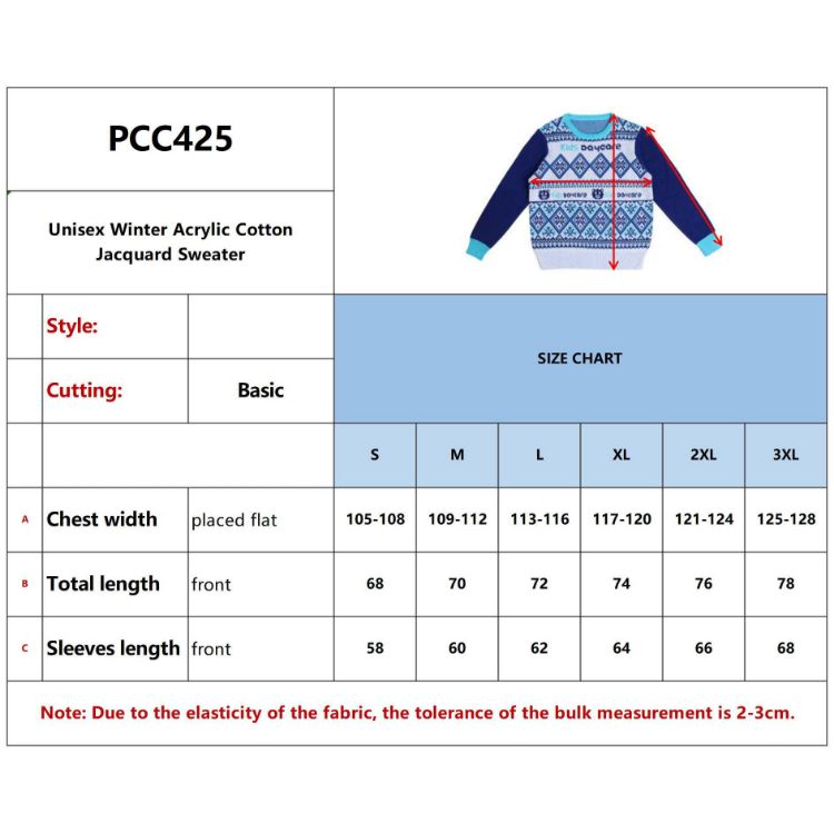 Picture of Unisex Winter Acrylic Cotton Jacquard Sweater