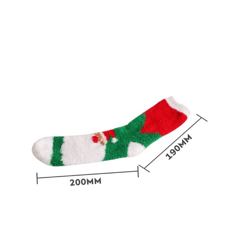 Picture of Crew Custom Pattern Coral Fleece Socks