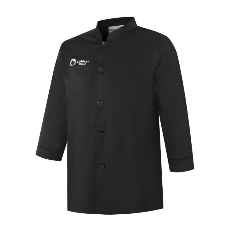 Picture of Classic 3/4 Sleeves Single Breasted Chef Jacket