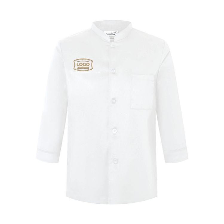Picture of Classic 3/4 Sleeves Single Breasted Chef Jacket