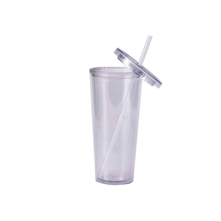 Picture of 24oz Plastic Cups with Lids & Straws