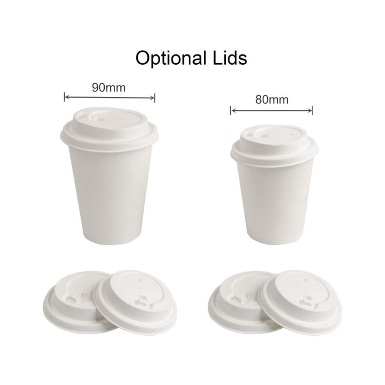 Picture of Home Compostable Aqueous Single Wall Paper Cups with Cup Sleeve