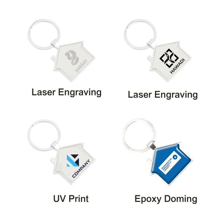 Picture of House Metal Keyring
