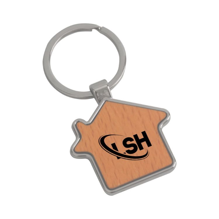 Picture of House Wooden Keyring