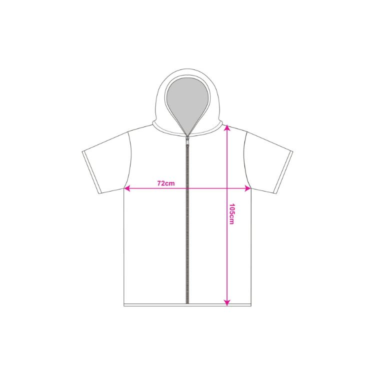 Picture of 100% Microfibre Sublimation Hooded Change Towel with Zip