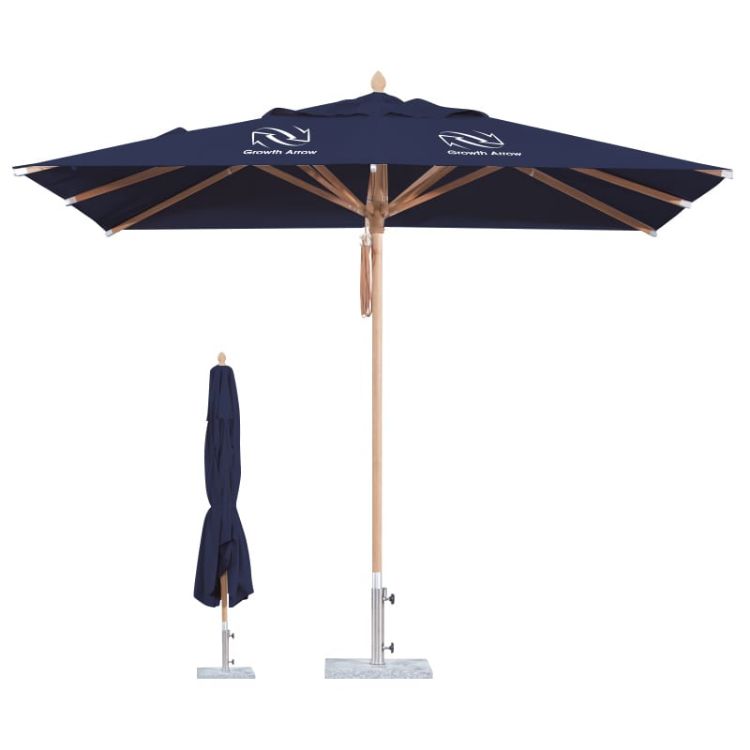 Picture of 4x4m Wind-resistant Square Stock Colour Outdoor Umbrella