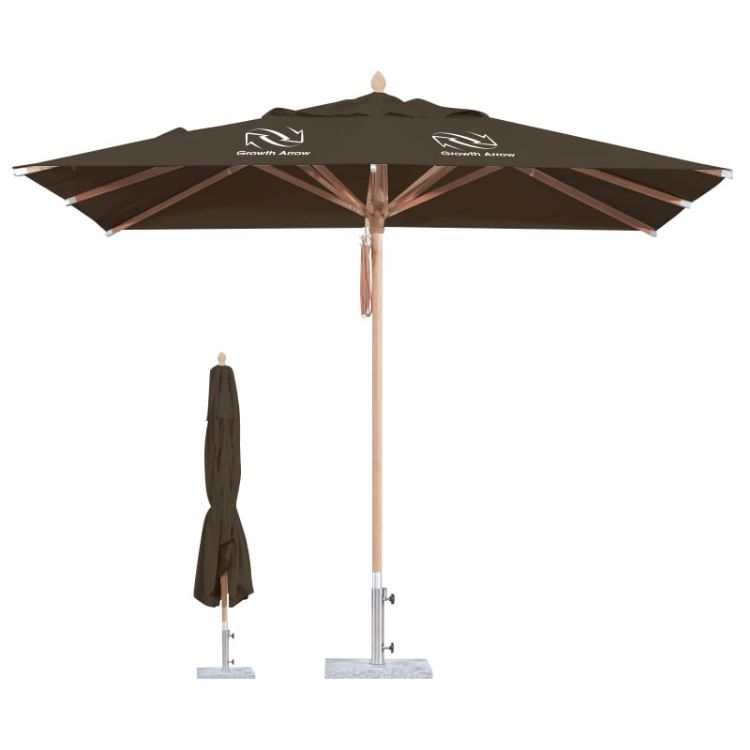 Picture of 2.5x2.5m Wind-resistant Square Stock Colour Outdoor Umbrella