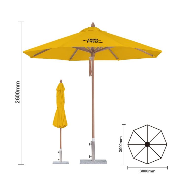 Picture of 3x3m Wind-resistant Octagon Stock Colour Outdoor Umbrella