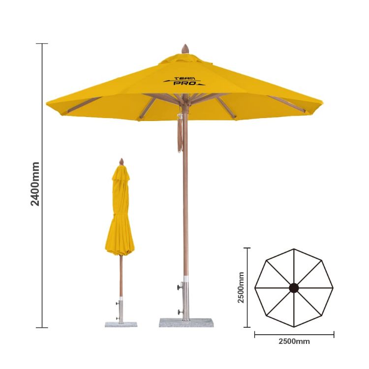 Picture of 2.5x2.5m Wind-resistant Octagon Stock Colour Outdoor Umbrella
