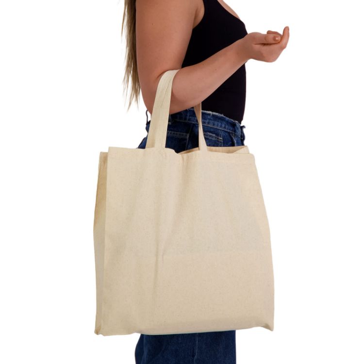 Picture of Supa Shopper Short Handle Calico Bag