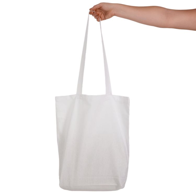 Picture of Coloured Cotton Long Handle Bag