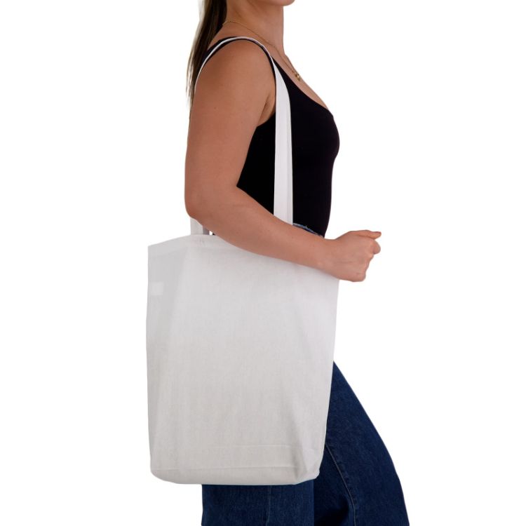 Picture of Coloured Cotton Long Handle Bag