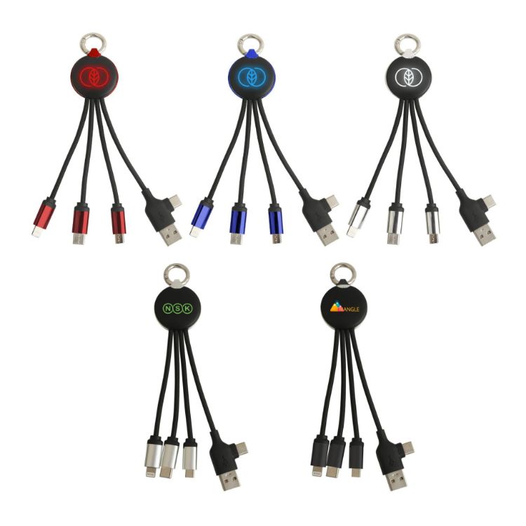 Picture of Round Shaped Light Up Multi Charging Cable