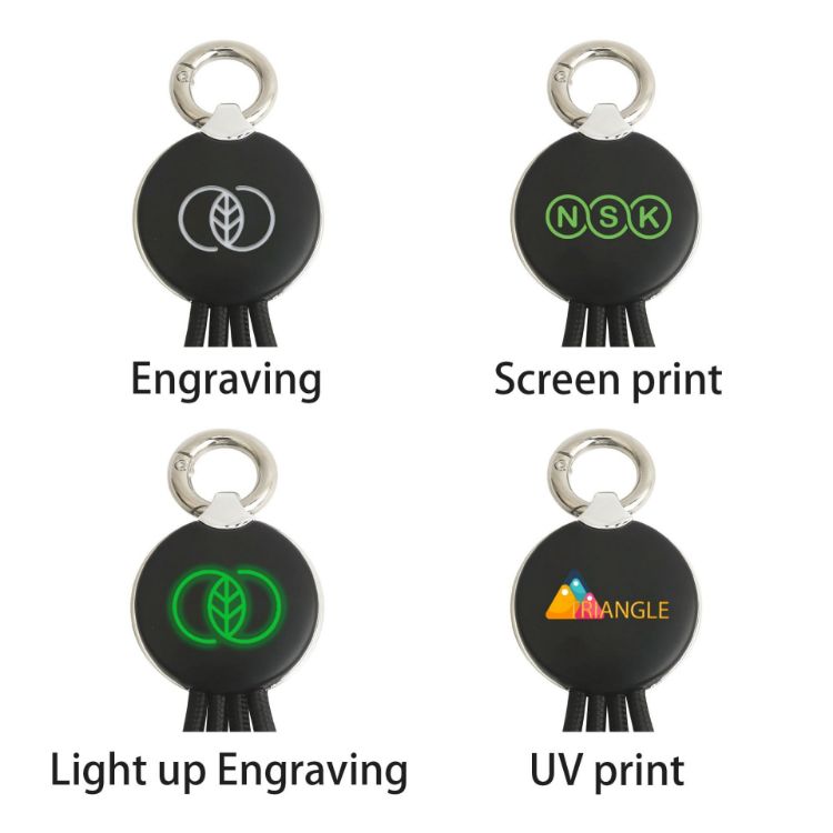 Picture of Round Shaped Light Up Multi Charging Cable