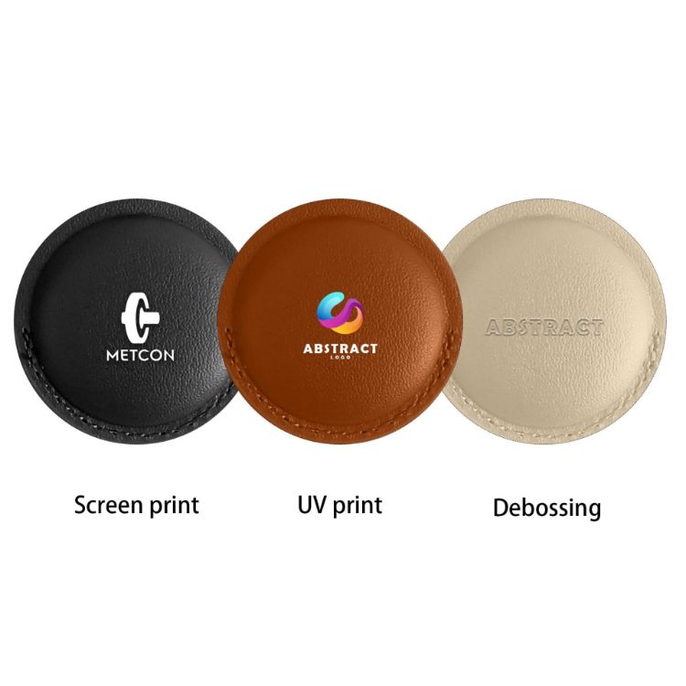 Picture of PU Leather AirTag Holder with Keyring