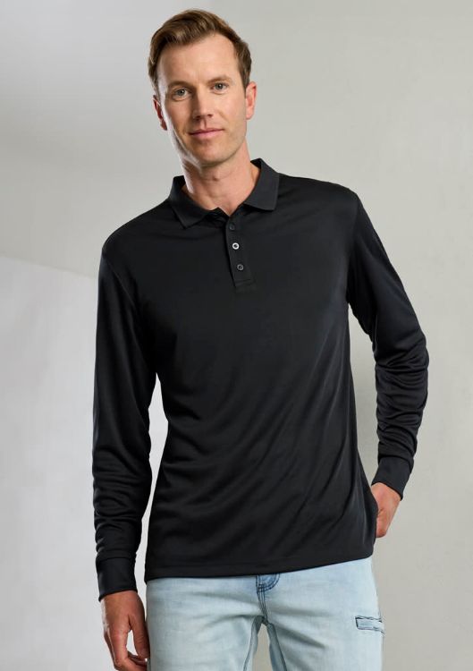 Picture of Mens Action Long Sleeve Polo