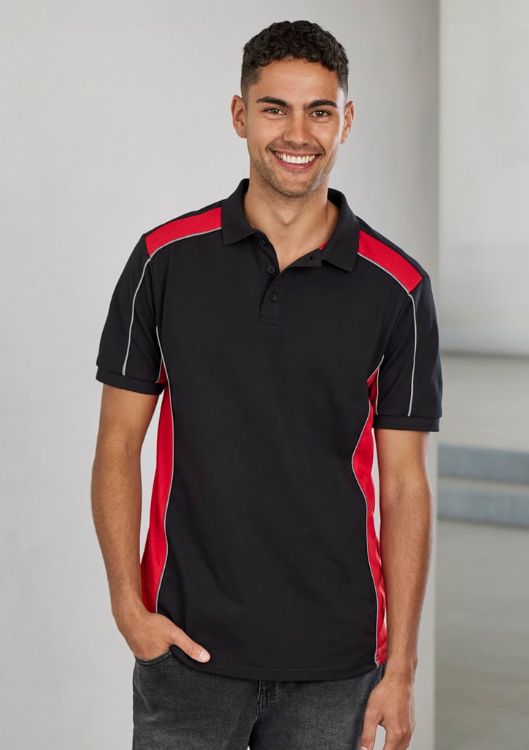 Picture of Unisex Grid Short Sleeve Polo