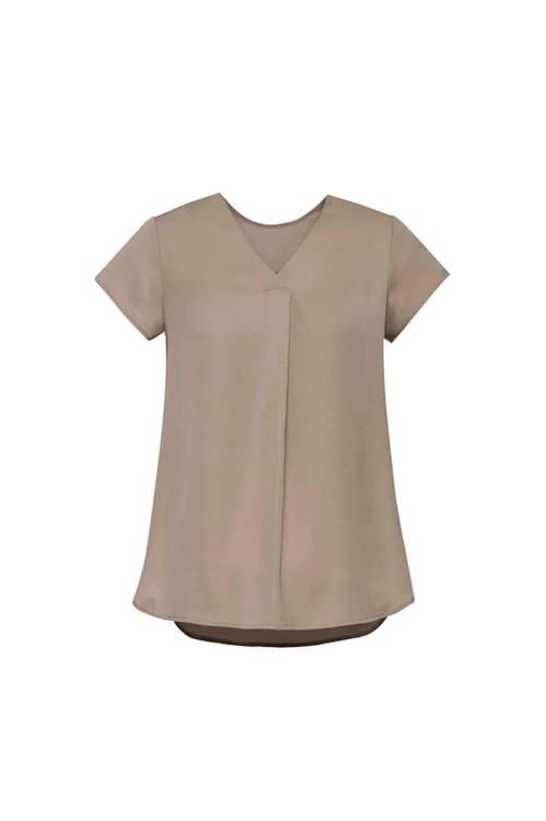 Picture of Womens Kayla V-Neck Pleat Blouse