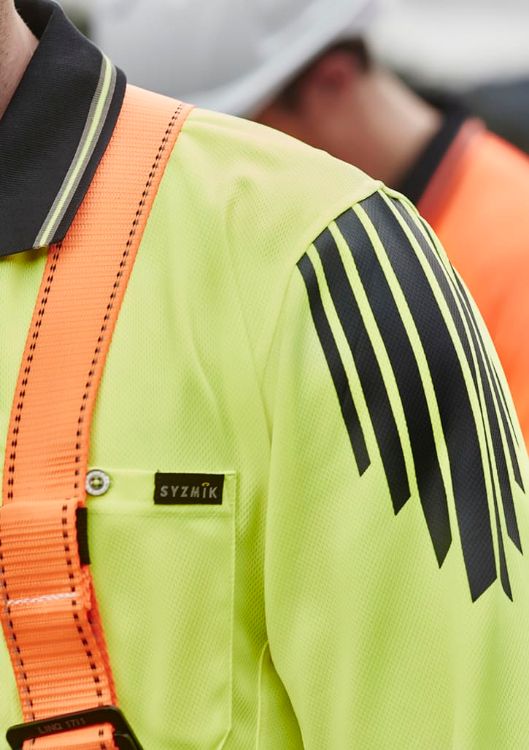 Picture of Mens Hi Vis Flux Long Sleeve Polo