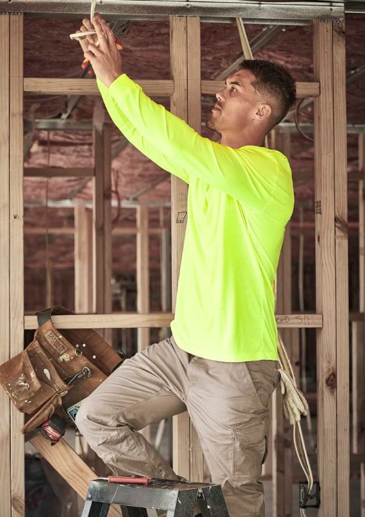 Picture of Mens Hi Vis Long Sleeve Tee