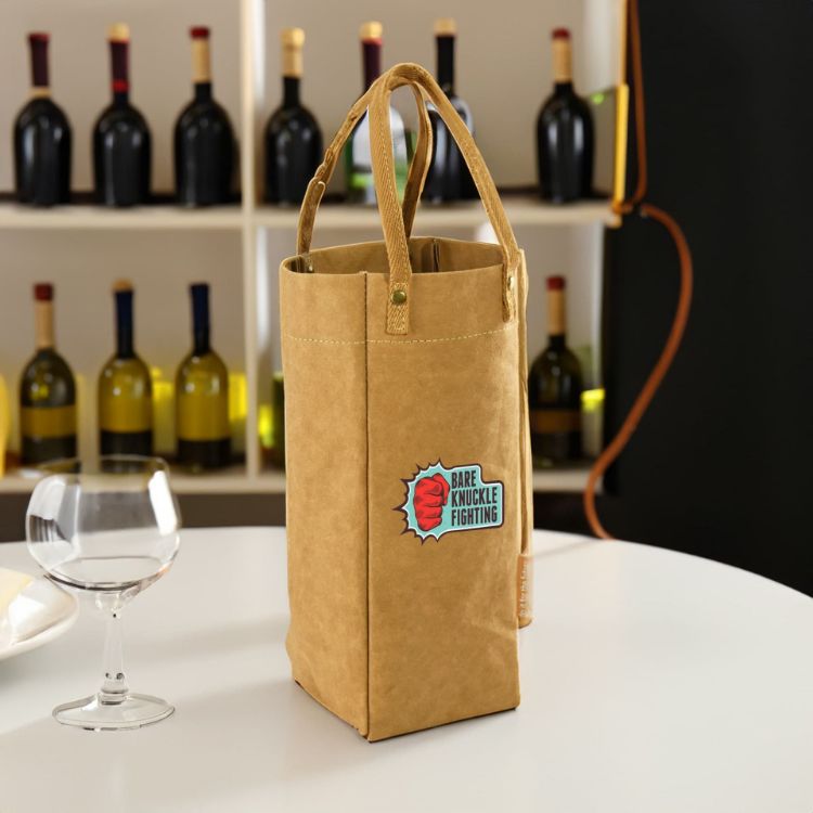 Picture of Kraft Paper Wine Carry Bag