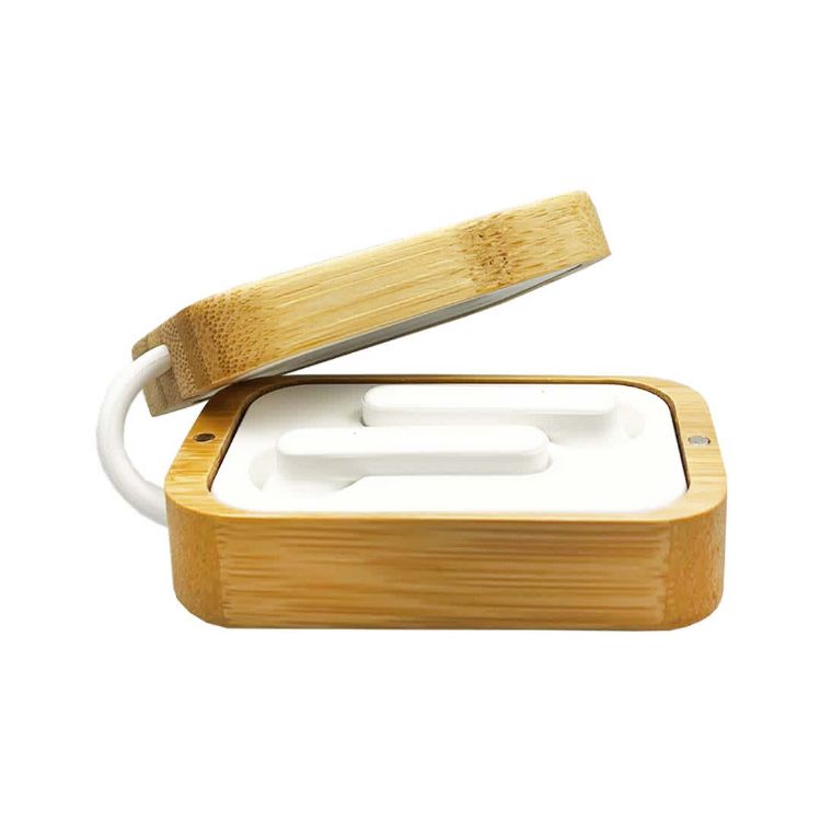 Picture of Rockside Bamboo Wireless Earbuds