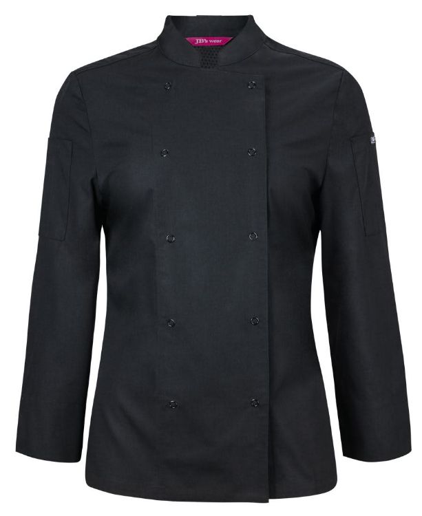 Picture of JB's Ladies L/S Snap Button Chefs Jacket