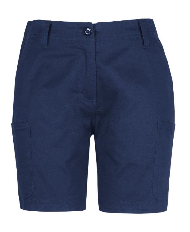Picture of JB's Ladies Multi Pocket Stretch Twill Short Navy