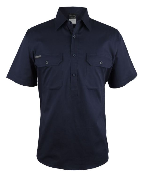 Picture of JB's Close Front S/S 150 G Work Shirt Navy