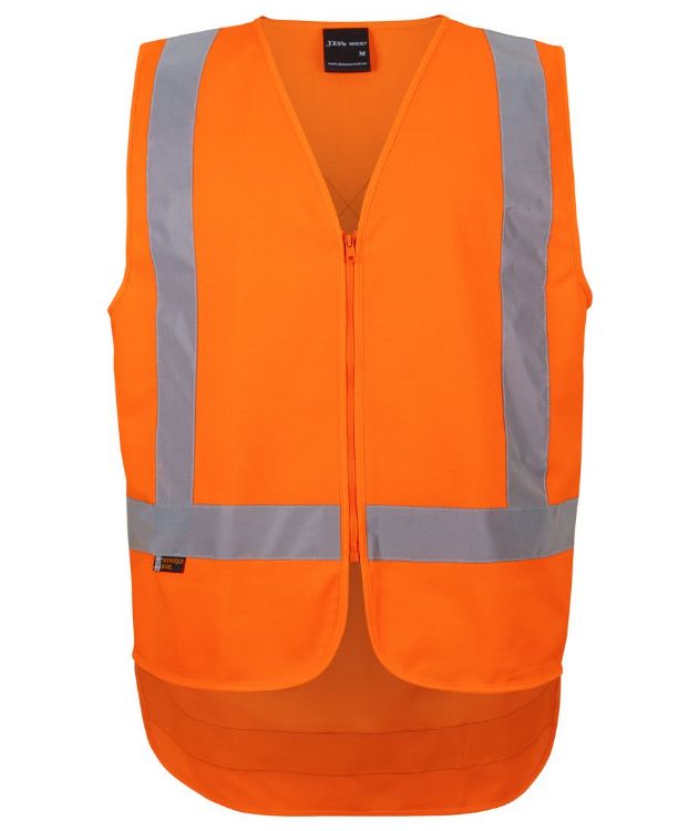 Picture of JB's Nsw/Qld Rail (D+N) Zip Xback Safety Vest Orange
