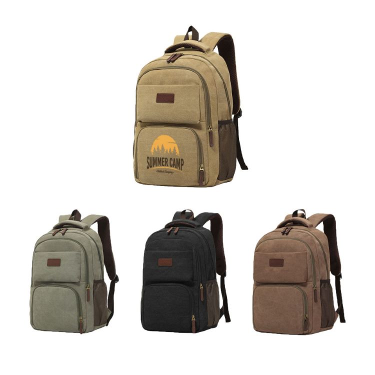 Picture of Canvas Laptop Backpack