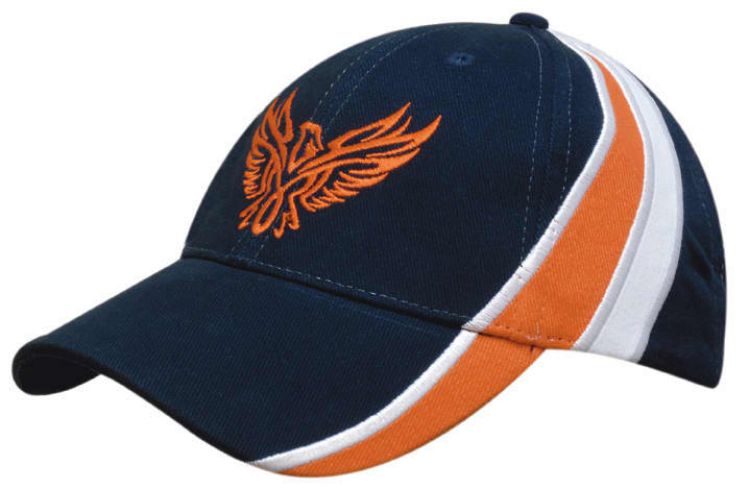 Picture of Brushed Heavy Cotton Cap with Inserts & Embroidered Trim