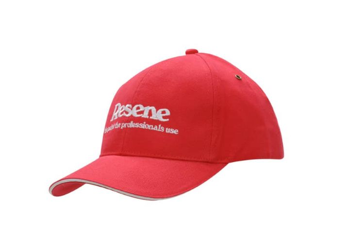 Picture of Brushed Heavy Cotton Cap with Sandwich Trim & Brass Eyelets