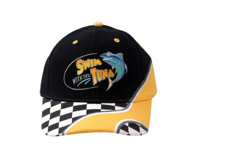 Picture of Brushed Heavy Cotton Cap with Embroidery on Crown/Peak & Printed Checks on Peak