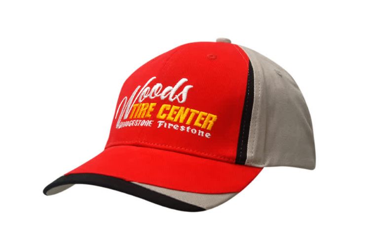 Picture of Brushed Heavy Cotton Cap with Fabric Inserts on Crown & Peak