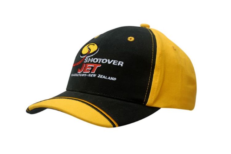 Picture of Brushed Heavy Cotton Cap with Peak Indent & Embroidery