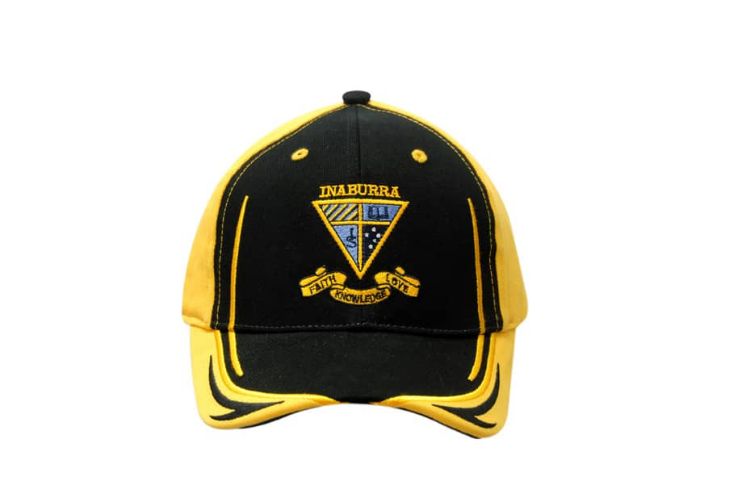 Picture of Brushed Heavy Cotton Cap with Crown/Peak Embroidery & Fabric Inserts on Peak
