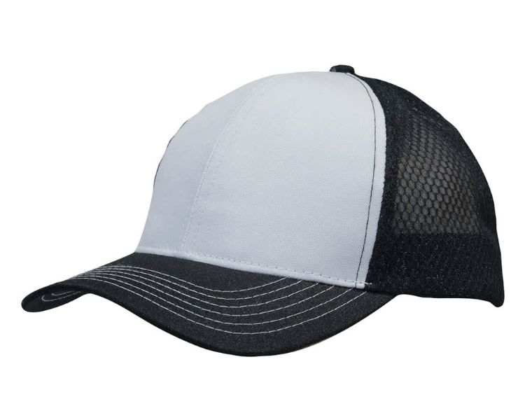 Picture of Breathable Poly Twill Cap with Honeycomb Mesh