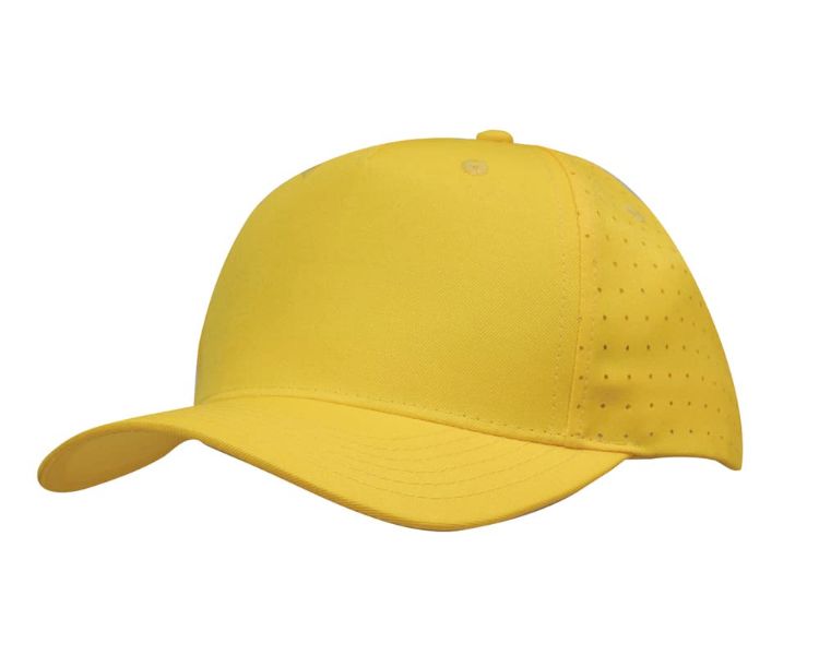 Picture of Breathable Poly Twill Cap with Circle Perforations
