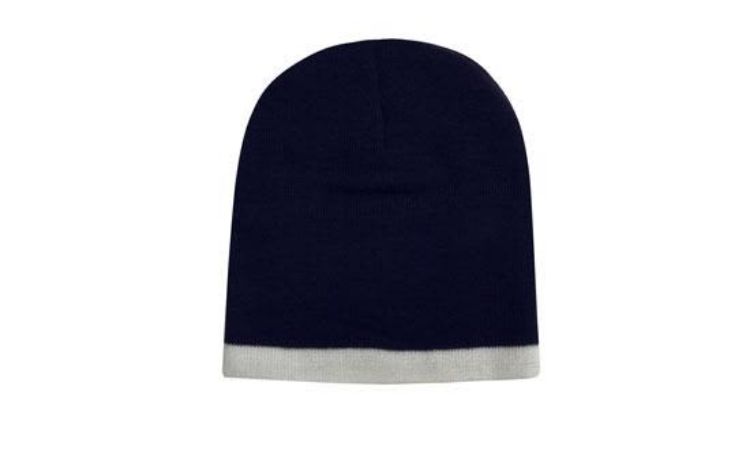 Picture of Roll Down Two Tone Acrylic Beanie