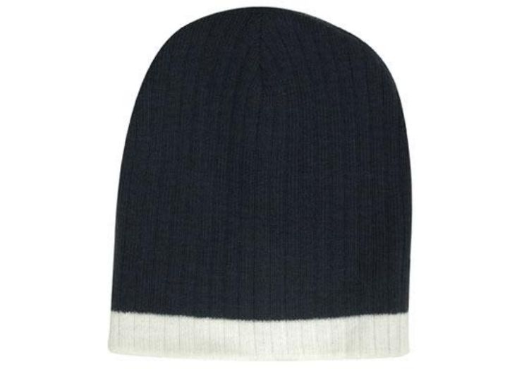 Picture of Two Tone Cable Knit Beanie