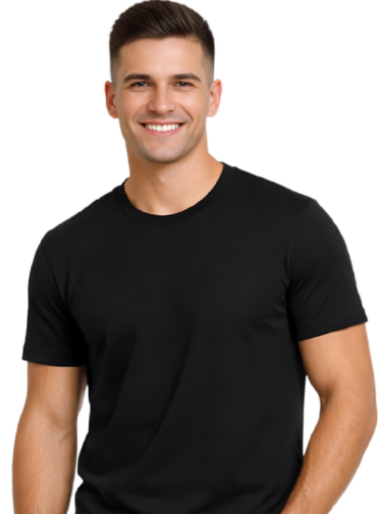 Teezcot_Unisex_RoundNeck_Black