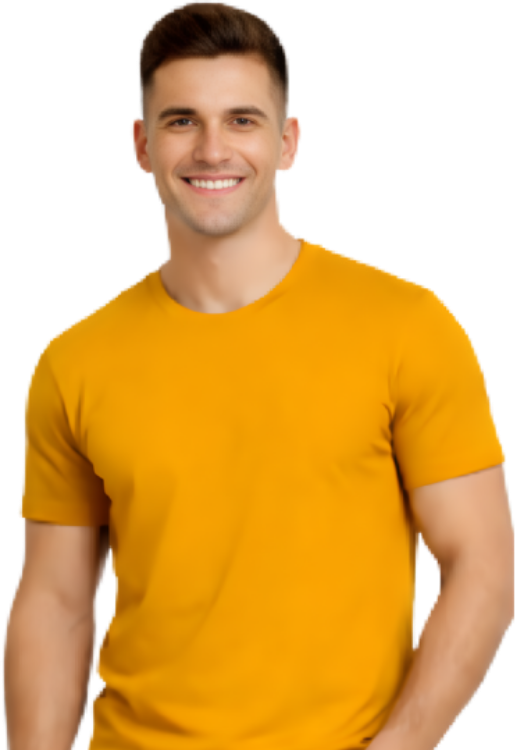 Teezcot_Unisex_RoundNeck_MustardYellow