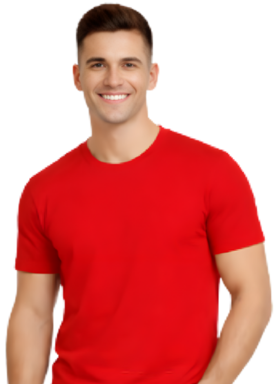 Teezcot_Unisex_RoundNeck_Red